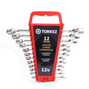 Kit de chaves combinadas 12 peças - Torkez - UNICA