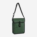 Bolsa em Lona com Tampa para Trabalho em Altura Armazenagem de Cordas Cintos e EPIs Verde e Preto Alça Ombro Nylon Fundo Reforçado MG Cinto MG 1817