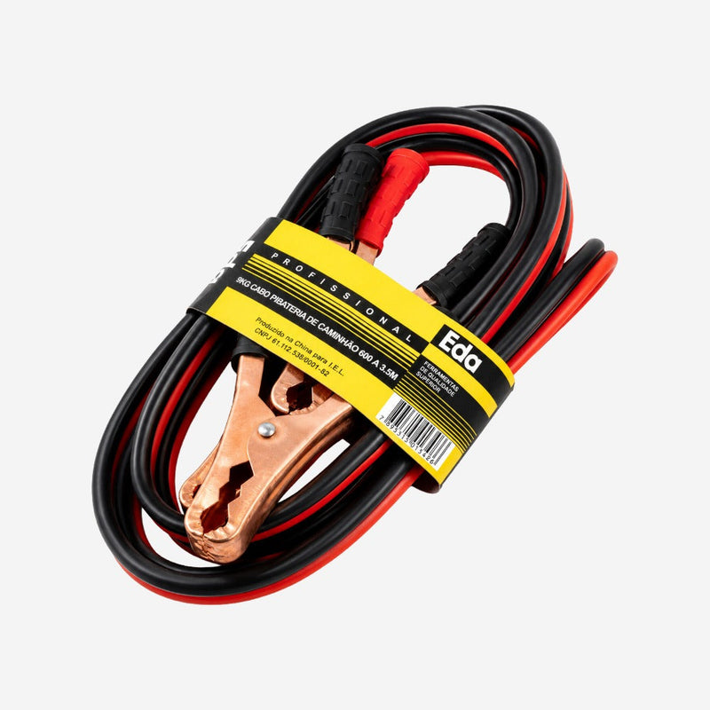 Cabo para Bateria 600A 3,5m para Carros e Caminhões Eda 9KG