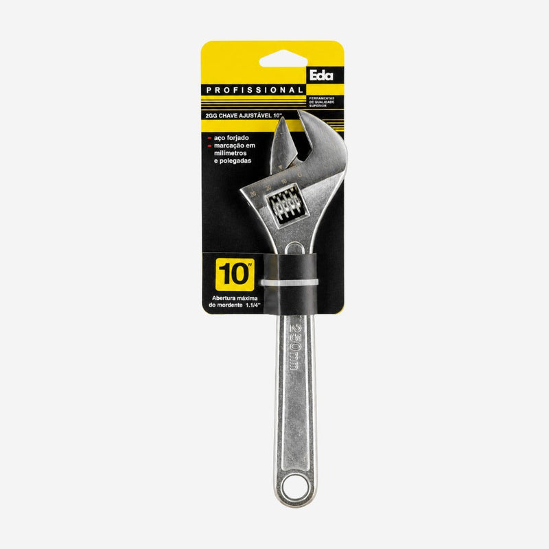 Chave Ajustável 10" 250mm para Ajustes e Manutenção Eda 2GQ
