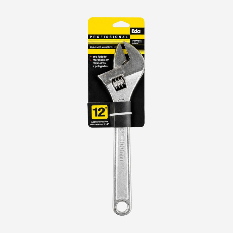 Chave Ajustável 12" 300mm para Ajustes e Manutenção Eda 2GR