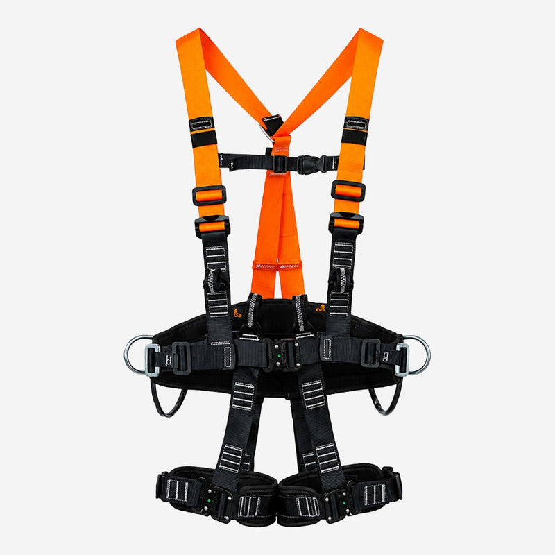 Cinto Paraquedista Abdominal para Trabalho em Altura com Apoio Lombar 4 Pontos de Conexão Engate Rápido Fita Poliéster MG Cinto MULT 1891E CA 36283