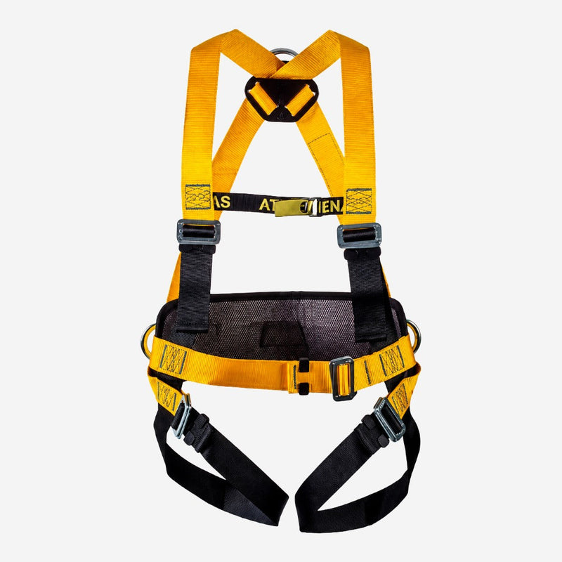 Cinto Paraquedista Abdominal para Trabalho em Altura com Encosto Acolchoado 2 Pontos de Conexão e 5 Ajustes Poliéster Athenas AT 7015 A3A CA 36376