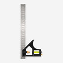 Esquadro Combinado 12" 300mm com Nível e Escala em Milímetros e Polegadas Eda 3HT