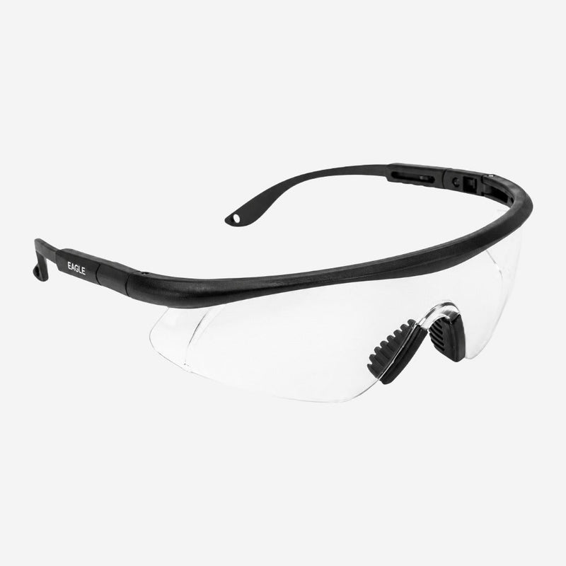 Óculos de Proteção Construção Civil Manutenção Lente Incolor Antiembaçante Antirrisco UV Haste Regulável Apoio Silicone VICSA Eagle VIC57110 CA 19631