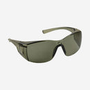 Óculos de Proteção para Área Externa Lente Cinza Antirrisco UV Proteção Frontal e Lateral Armação Cinza Super Safety SS 1 CA 30013